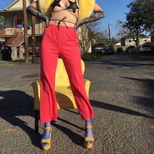 1970s Hot Pink Cropped Pants